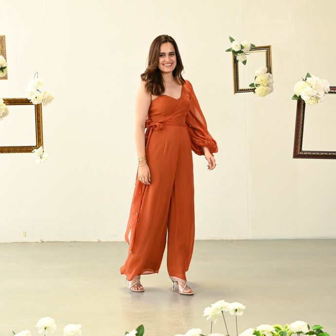 Cocoa One-Shoulder Jumpsuit